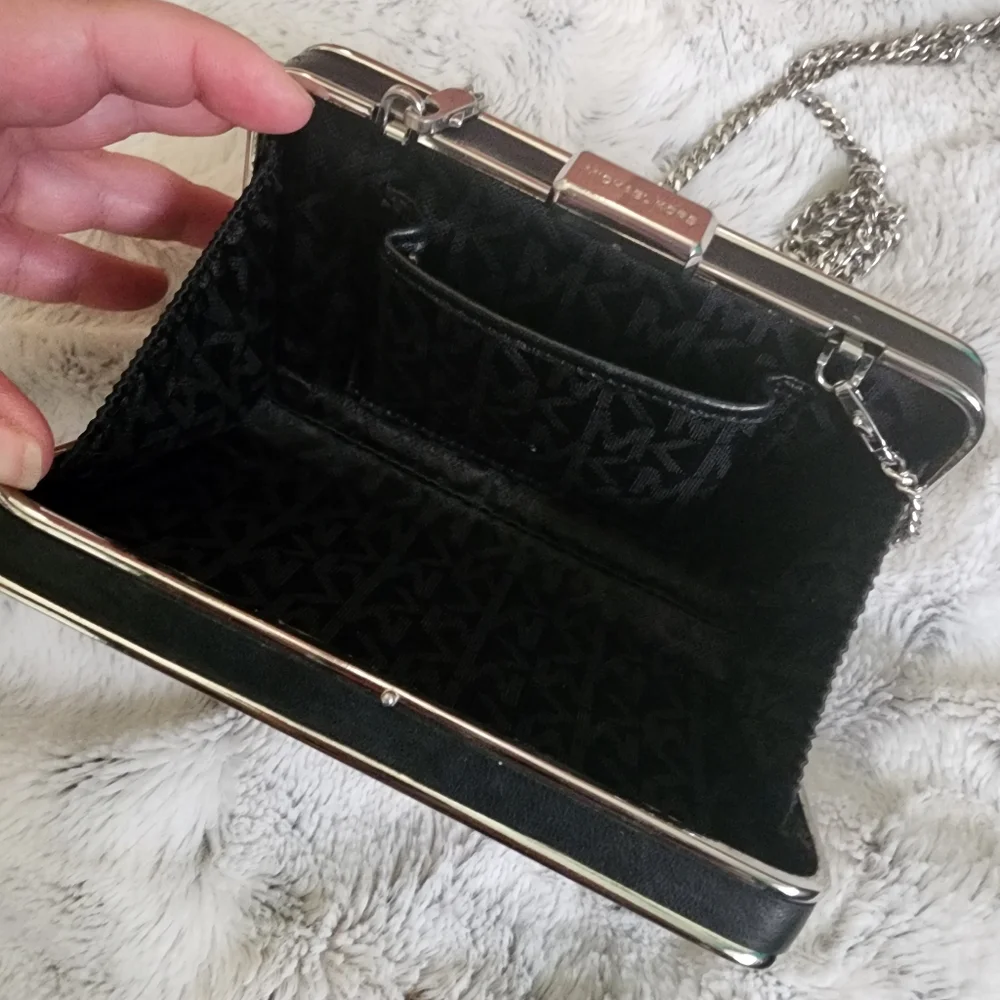Michael Kors Black and Silver Studded Clutch - Picture 5 of 12